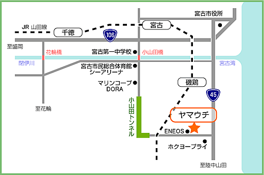 株式会社ヤマウチ／地図
